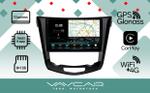 Магнитола для Nissan X-Trail T32, Qashqai J11 2014-2022 (климат, рамка большая) - Vaycar VA51-0665-2K на Android 13, Быстрая, 2K QLED, CarPlay, 4G SIM-слот
