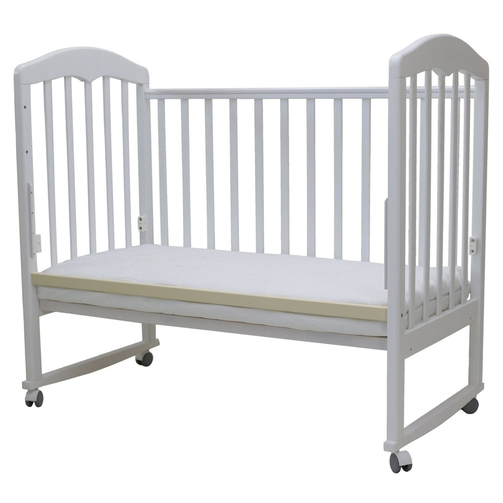 Кровать детская 120*60 "СИЛЬВИЯ"-2 (арт.44) кол/кач (белый)