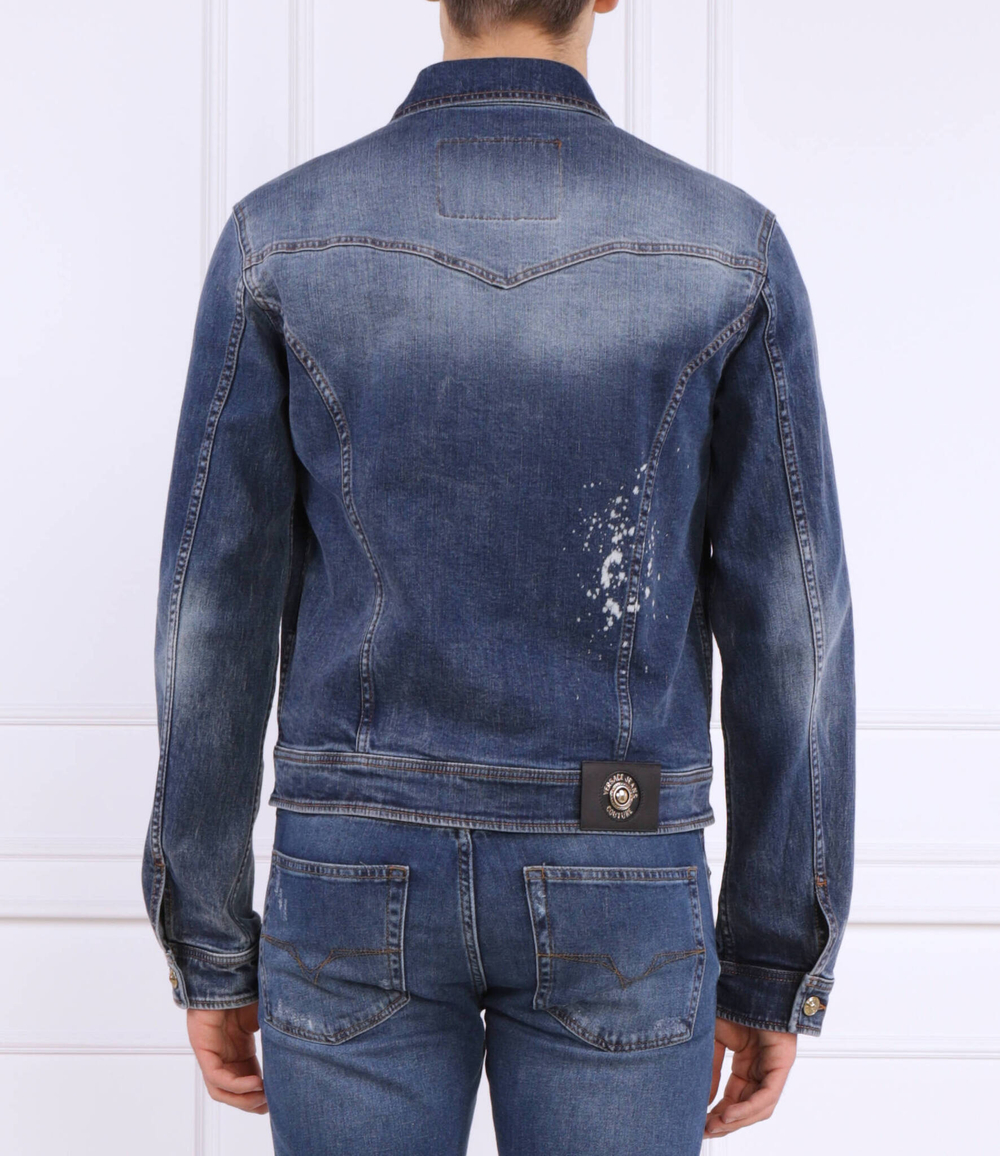 Джинсовая куртка Versace Jeans Couture - темно-синий(74GAS460DW022D14)