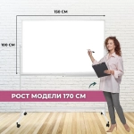 Доска магнитно-маркерная поворотная Attache Twist 100х150см