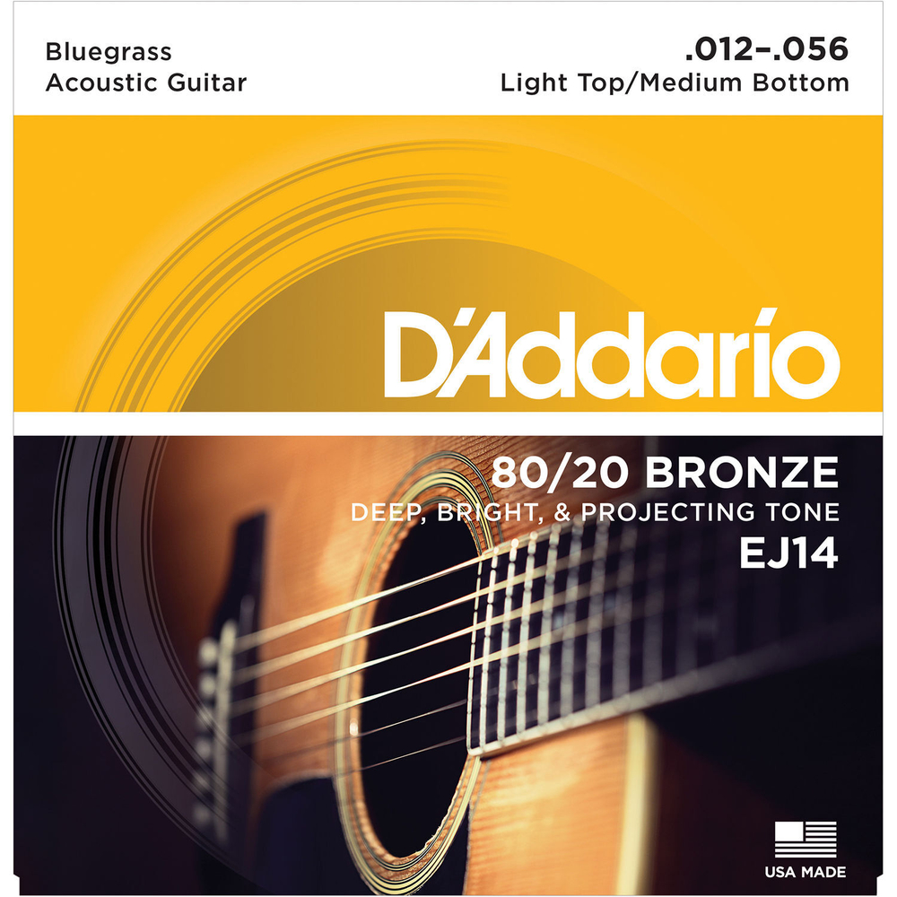 Струны для акустической гитары D'addario EJ14