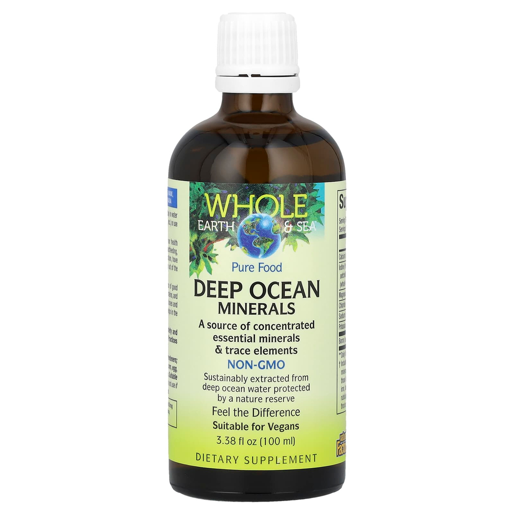Natural Factors, Whole Earth & Sea, Deep Ocean Minerals, 100 мл (3,38 жидк. унц.)