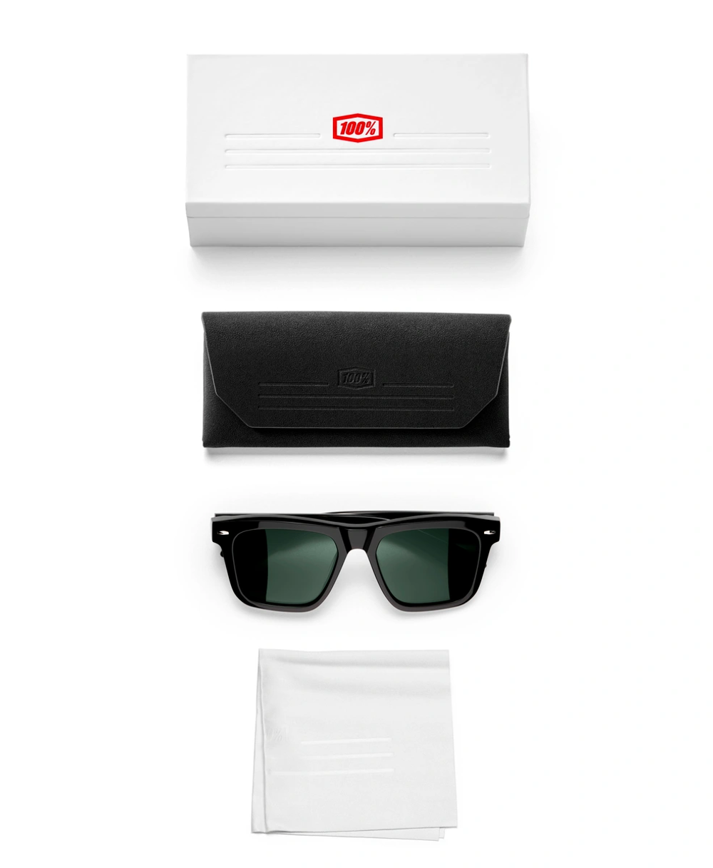 Спортивные очки 100% Atsuta / Polished Black / Grey Lens