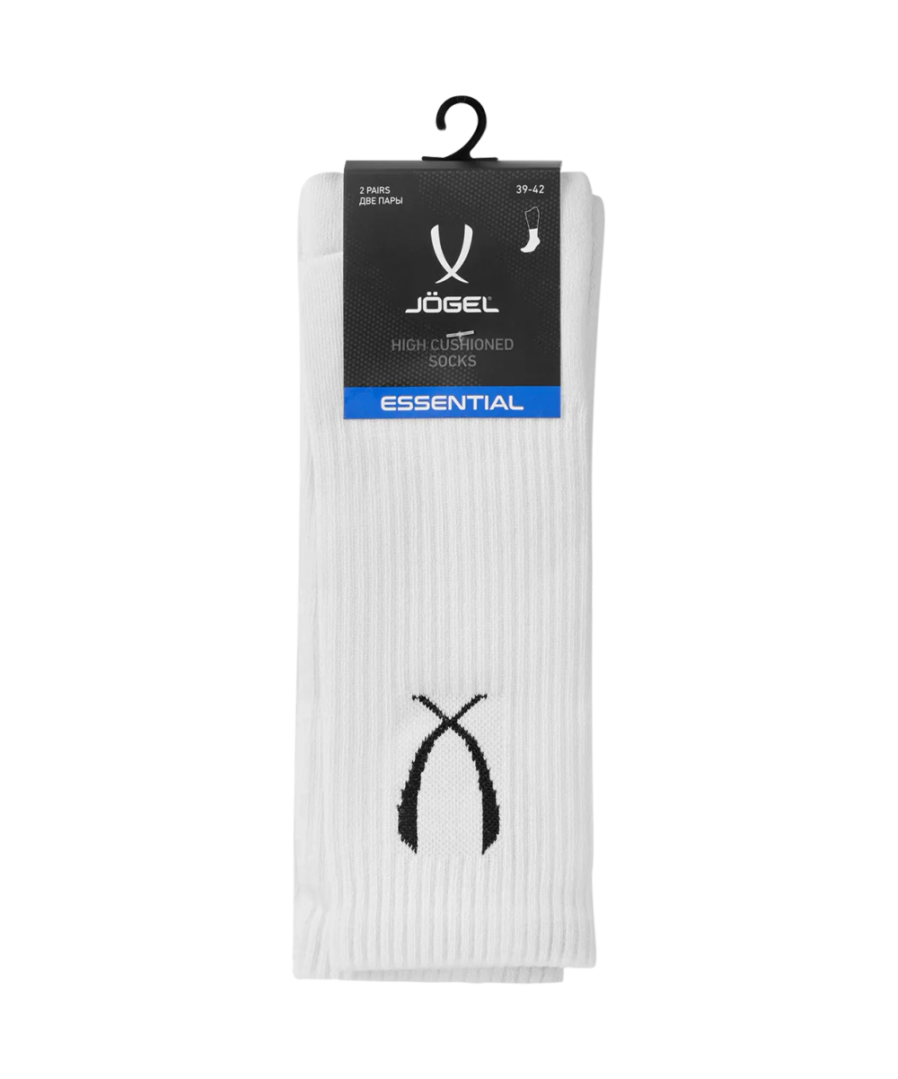 Носки высокие ESSENTIAL High Cushioned Socks 2, белый, 2 пары