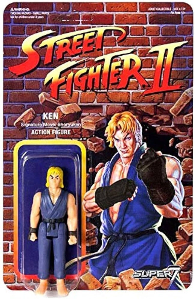 Фигурка Super7 - Street Fighter II - Ken - ReAction Figure Championship Edition