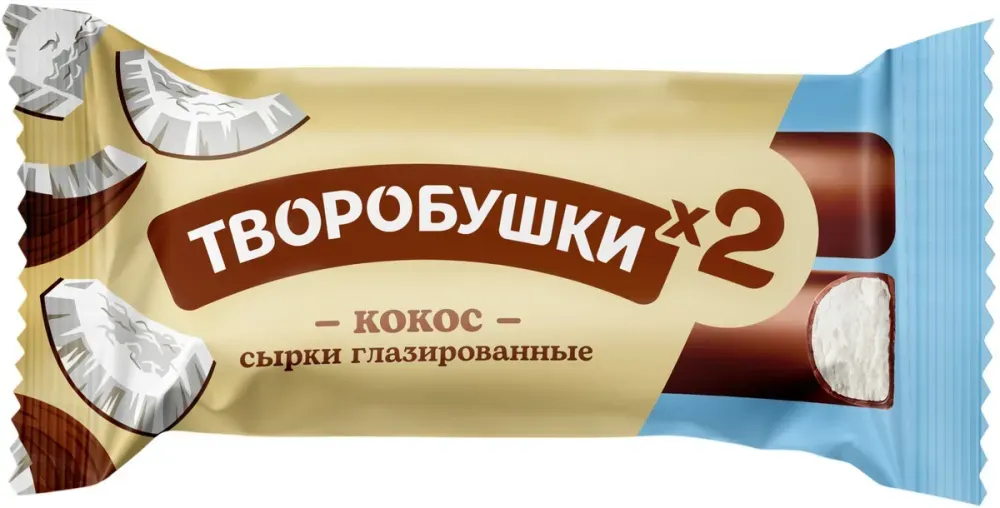 Сырок Творобушки две палочки кокос 45гр