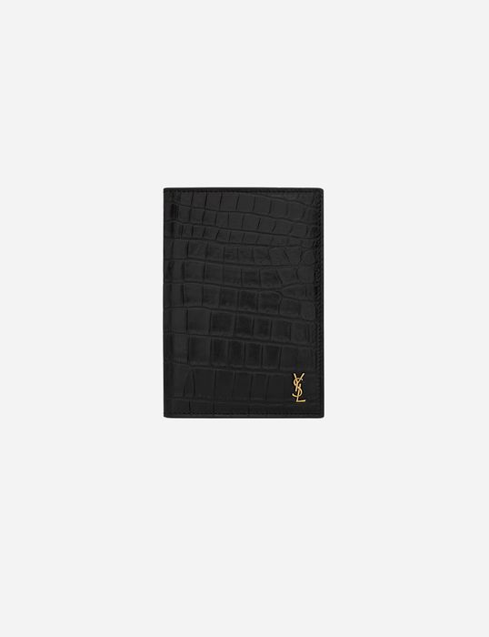 Обложка для паспорта Saint Laurent Tiny Cassandre 