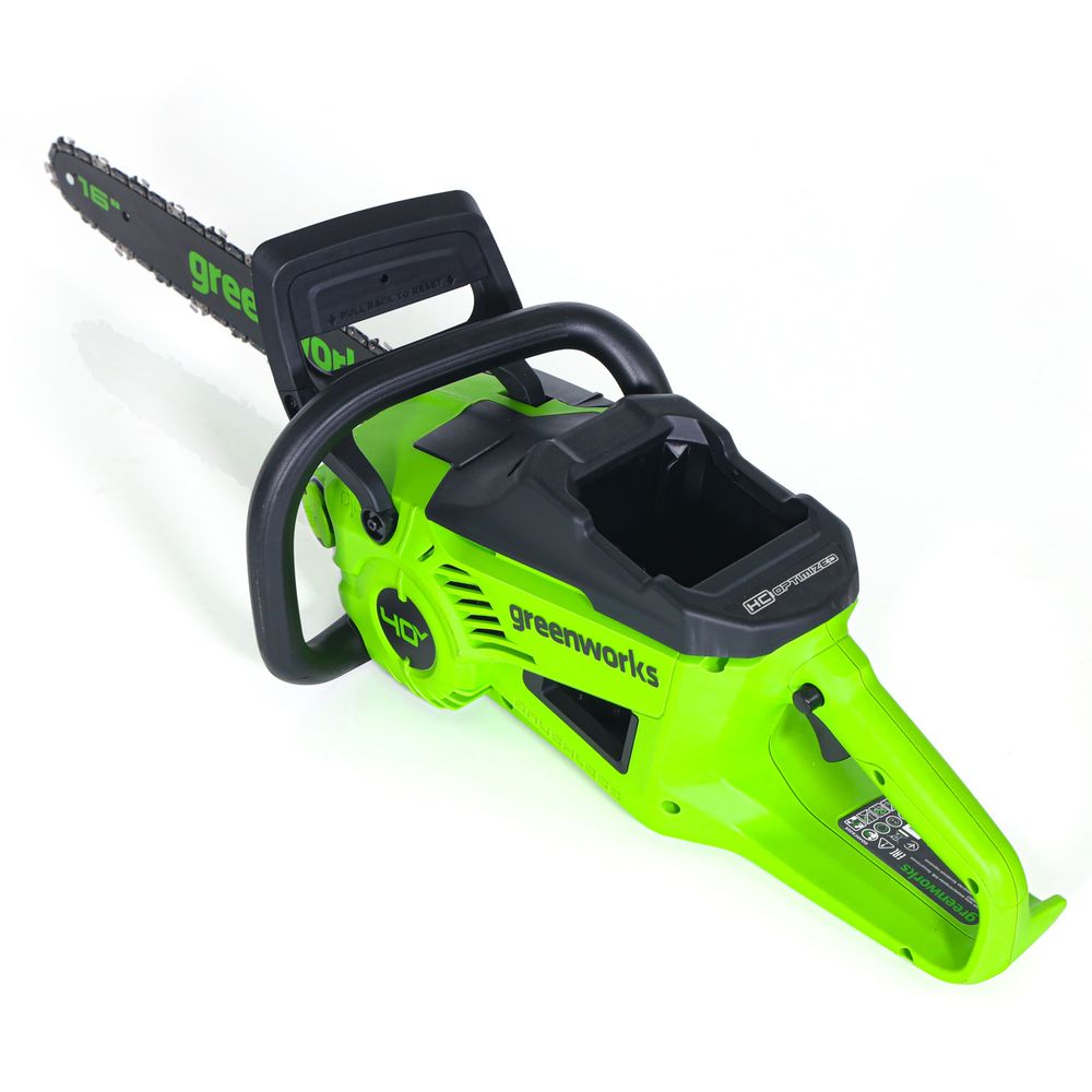 Цепная пила аккумуляторная Greenworks GD40CS20XK4 Арт. 2008807UB, 40V, 40 см, 2000 Вт, бесщеточная, c 1хАКБ 4 Ач И ЗУ
