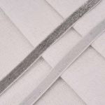 Лента бархатная (тесьма) с люрексом 10.0 мм / 32.9±2 метров, 182 серый