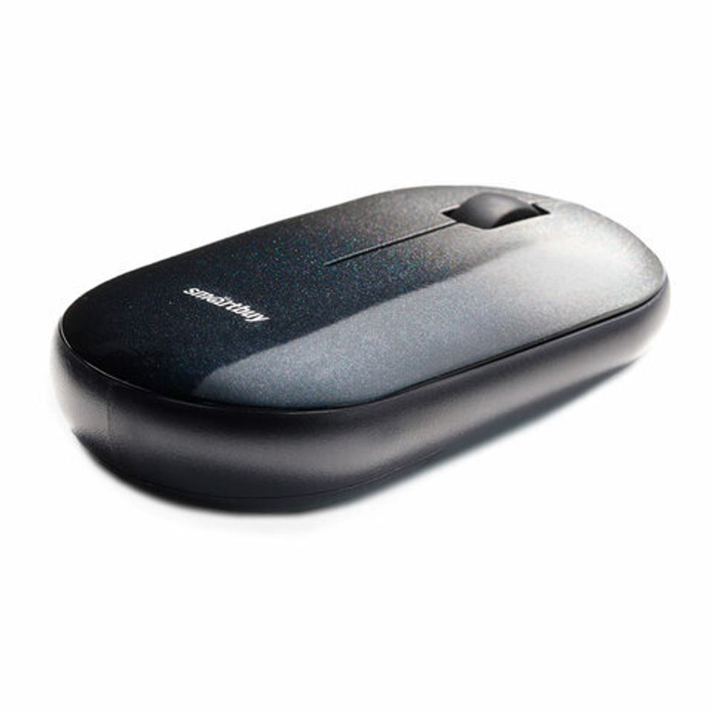 Мышь беспроводная бесшумная SMARTBUY SBM-266AG-K, USB, 2 кнопки + 1 колесо, оптическая, черная