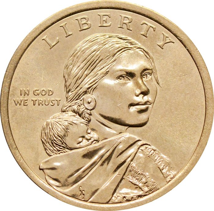 1 доллар (dollar) 2019 D США «Коренные Американцы - Индейцы в космической программе»