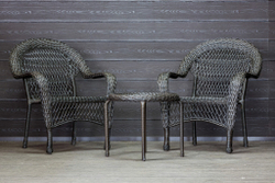 Садовый комплект из искусственного ротанга Мэдисон НЬЮ (Medison NEW) Balcony set с круглым столиком без подушек