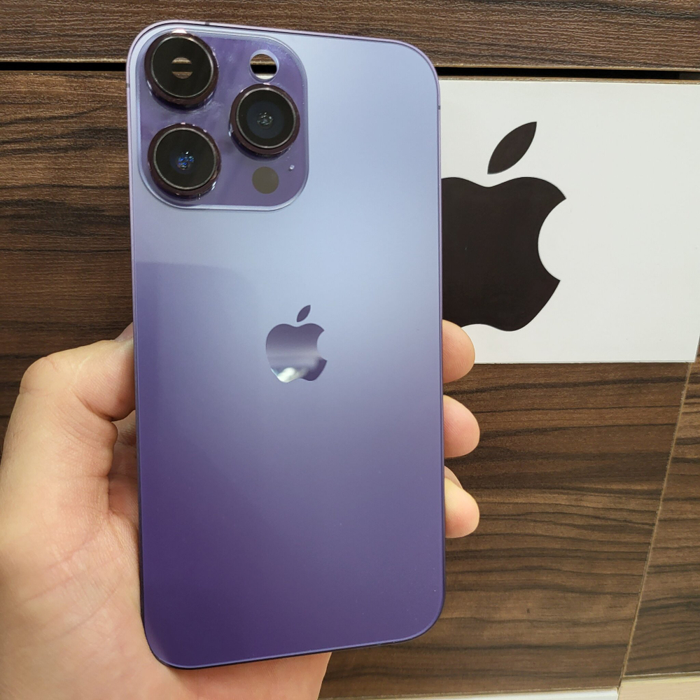 Корпус для iPhone XR в стиле iPhone 14Pro (цвет: Purple Matte)