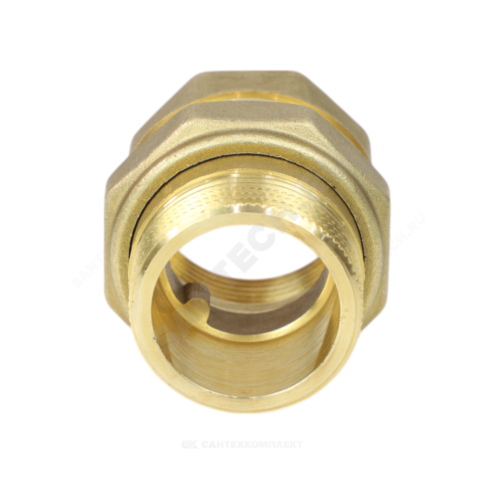 Соединитель латунь американка Ду 15 (1/2") прямой ВР/НР LD LD.65.520.15