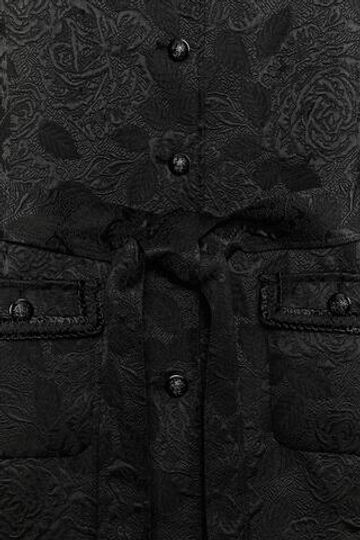 ZARA ПАЛЬТО МИДИ ИЗ ЖАККАРДА — ZW COLLECTION, ЧЕРНЫЙ