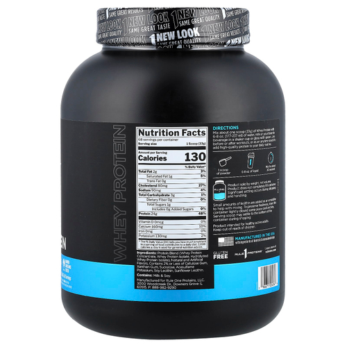 Rule One Proteins, сывороточный протеин, со вкусом ванильного мороженого, 2,24 кг (4,95 фунта)
