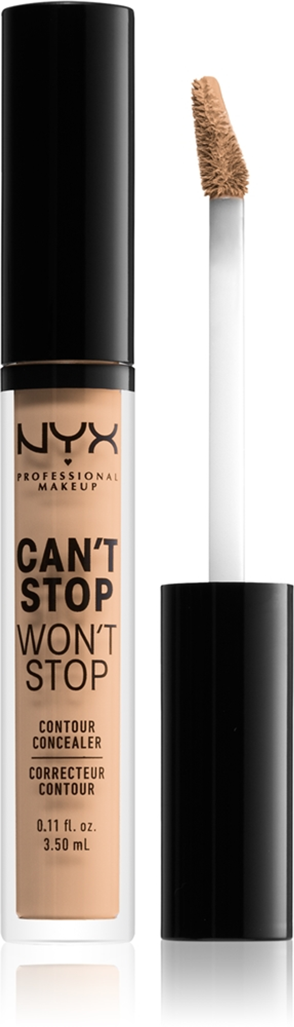 NYX Professional Makeup Can't Stop Won't Stop - Корректор в жидкой текстуре оттенок 07 Natural, 3 ml