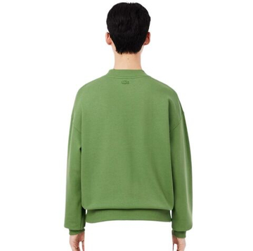 Мужская теннисная кофта Lacoste Embroidered Fleece - lamb's lettuce