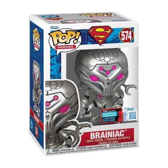 Фигурка Funko POP! Heroes DC Superman Brainiac NYCC25 (Exc) (574) 88121 — упаковка