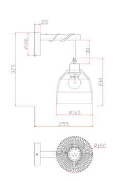 Настенный светильник (бра) Freya FR5334WL-01B