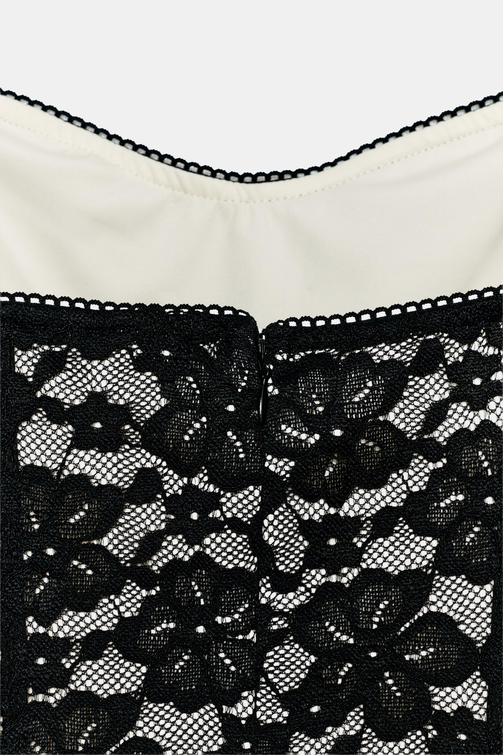 ZARA КОРОТКОЕ КРУЖЕВНОЕ ПЛАТЬЕ, ЧЕРНЫЙ