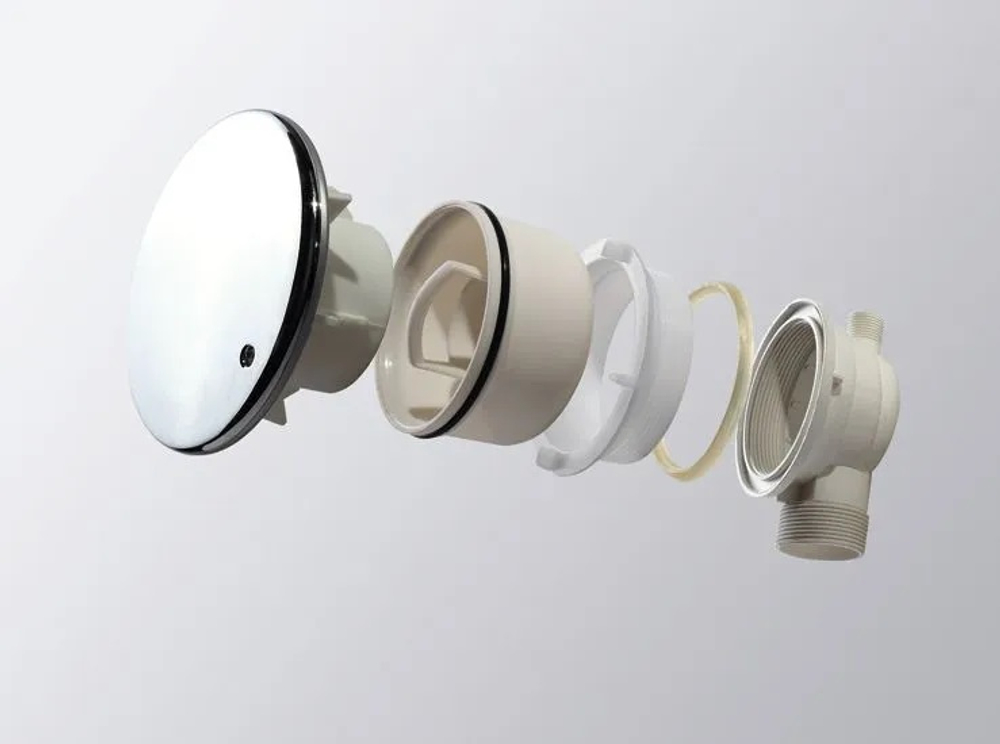Поддон акриловый 110х80 Cezares TRAY-A-AH-110/80-15-W с сифоном