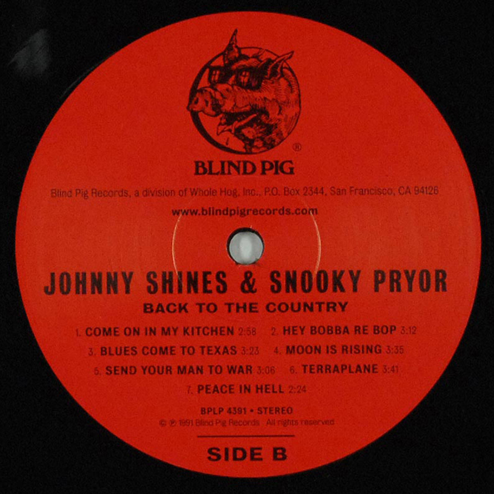 Johnny Shines & Snooky Pryor / Back To The Country (LP)