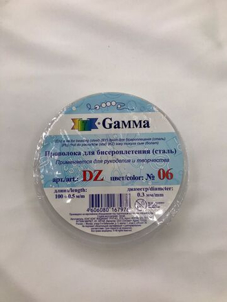 "Gamma" Проволока для бисера (ланка) DZ d 0.3 мм 100 м №06