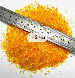 Стеклянная крошка Оранжево-Жёлтая фракция 1