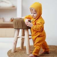 Комбинезон с капюшоном "Горчица" утепленный 0+