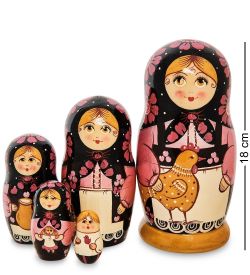 Народные промыслы МР-20/ 9 Матрешка 5м «Аннушка с курицей» СП