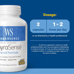 Natural Factors, WomenSense®, ThyroSense®, добавка для щитовидной железы, 120 вегетарианских капсул