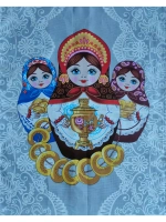 Полотенце кухонное "Матрешка" (набор 3шт)