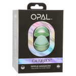 Зеленый вибромассажер Opal Ripple Massager (Цвет: зеленый)