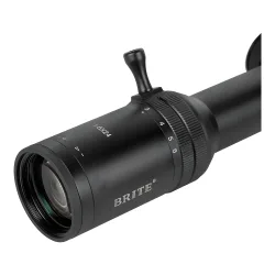 Прицел оптический BRITE LPVO 1-6X24 IR - крупный план окуляра и рычага изменения кратности
