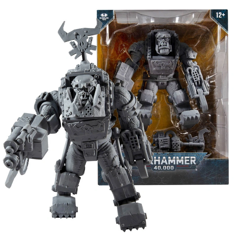 Фигурка McFarlane Toys Ork Meganob With Shoota MEGAFIG Warhammer 40000 23см (серый)