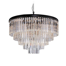 Люстра Odeon 10A black/clear