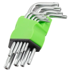 Набор ключей TORX Г-образных, 9пр.(Т10,15,20,25,27,30,40,45,50),в блистере Forsage##Помощник P010K