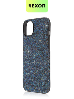 Чехол BROSCORP для Apple iPhone 15 Plus (арт.IP15PLUS-CRYSTAL-BLUE )