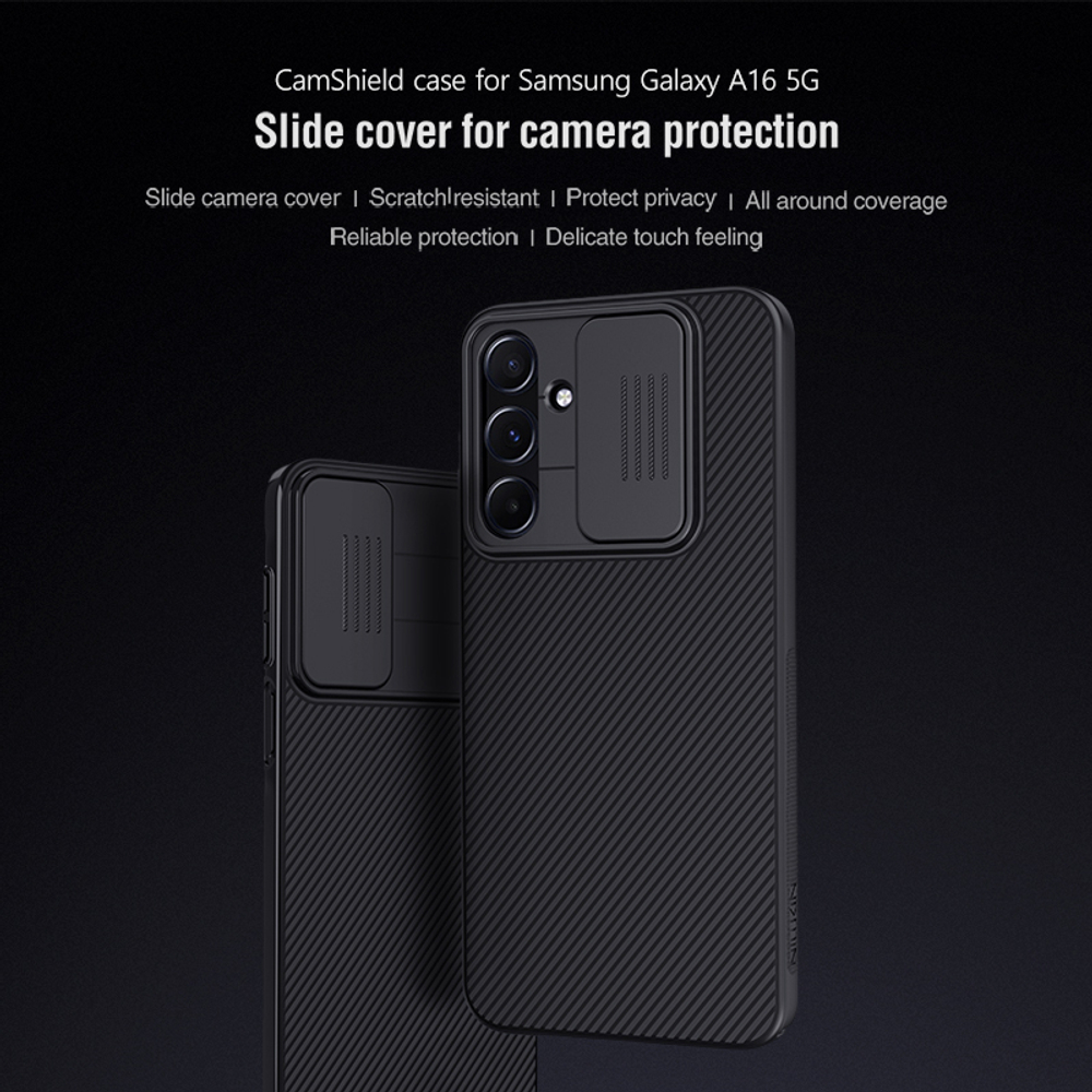 Чехол от Nillkin с защитной шторкой для камеры на Samsung Galaxy A16 5G, серии CamShield Case