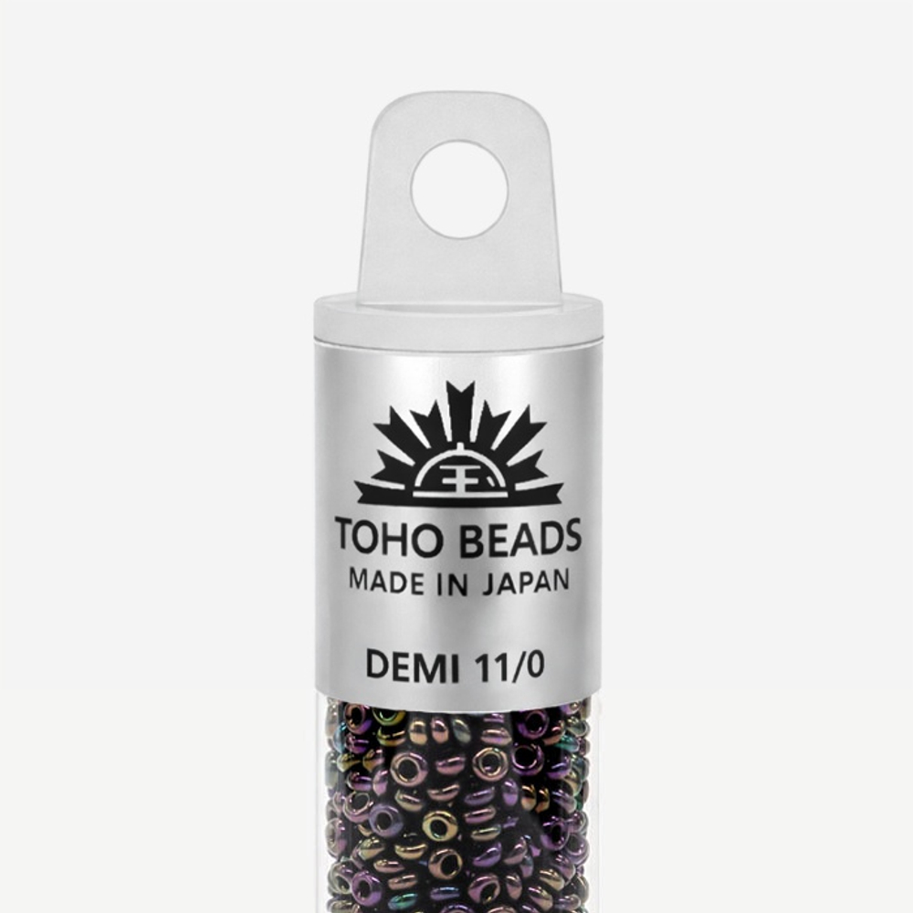Японский бисер TOHO Demi 11/0 (№509), металлизированный, непрозрачный глянцевый