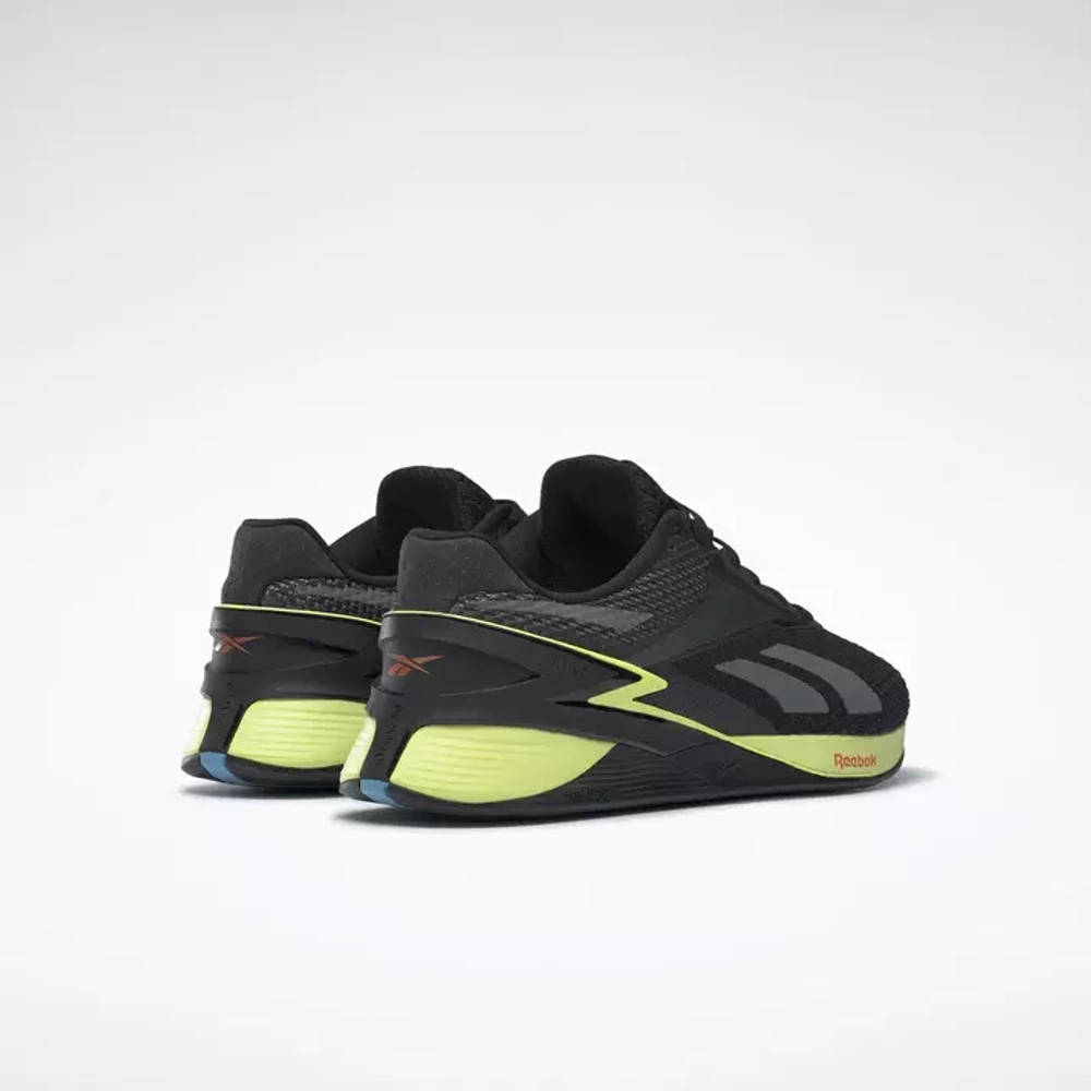 Кроссовки мужские Reebok Nano X3 (Черно-Желтые)