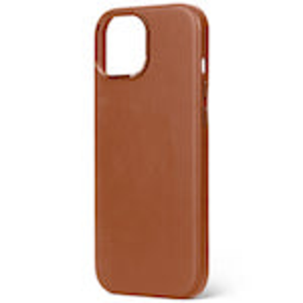 Чехол Decoded Leather Back Case для iPhone 15 Pro Max Tan