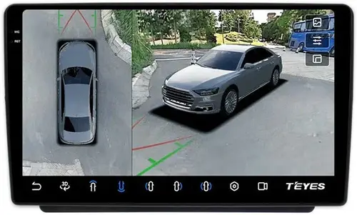Магнитола для Land Rover Freelander 2003-2006 - Teyes CC3-2K-360 на Android 10, Быстрая, 2K QLED, CarPlay, 4G SIM-слот, 4 камеры в комплекте
