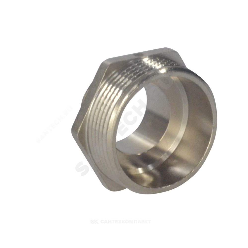 Ниппель латунь никель переходной Ду 50х25 (2"х1") НР SantechSystems