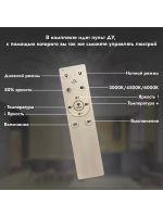 Люстра потолочная светодиодная 2034/8+4