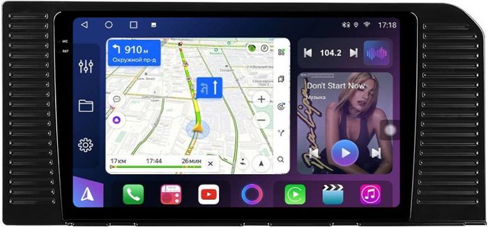 Магнитола для Toyota Land Cruiser Prado 250 2023+ (без 360) - FarCar BM10-2K-9687 монитор 10.36" 2K QLED на Android 14, Быстрая, CarPlay, 4G SIM-слот