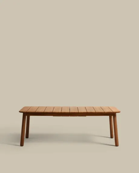 Раздвижной стол Turqueta 220-294x100 см из массива тика