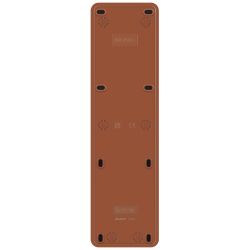 Розетка Intro Quadro 2-210-10 пятиместная с заземлением 5х2P+E 16А-250В IP20 ОУ венге | Intro