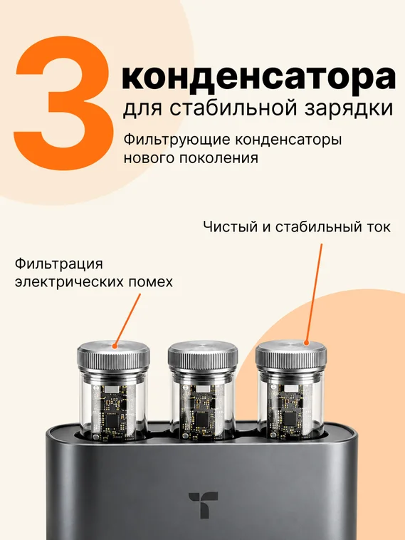 Сетевое зарядное устройство TORRAS FlashEye-Dot 60W с цветным анимированным экраном, USB-C, GaN, PD 3.2 AVS, белый (Smart White)